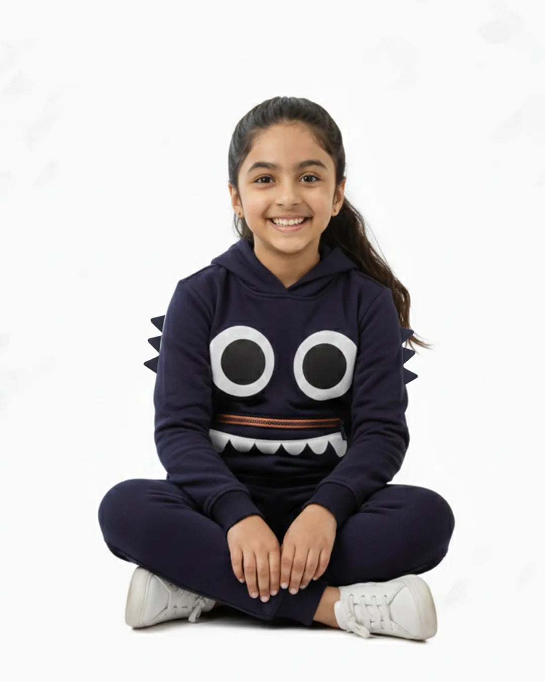 Kids Monster Face Hoodie Co-Ord Set