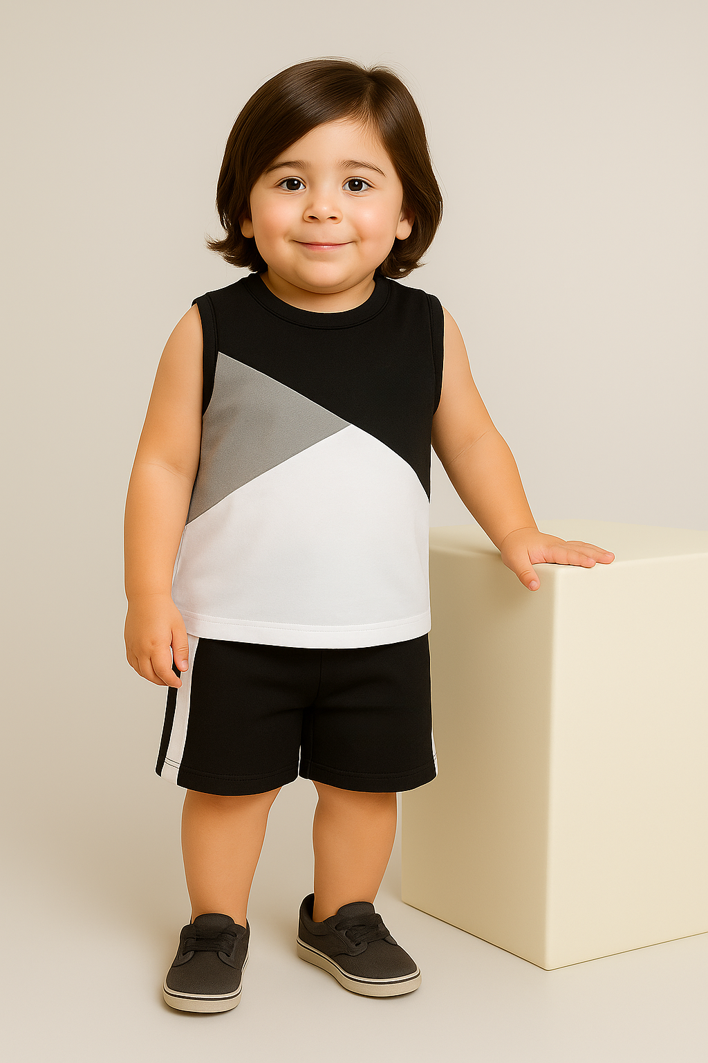 Cool Sleeveless Shorts Set