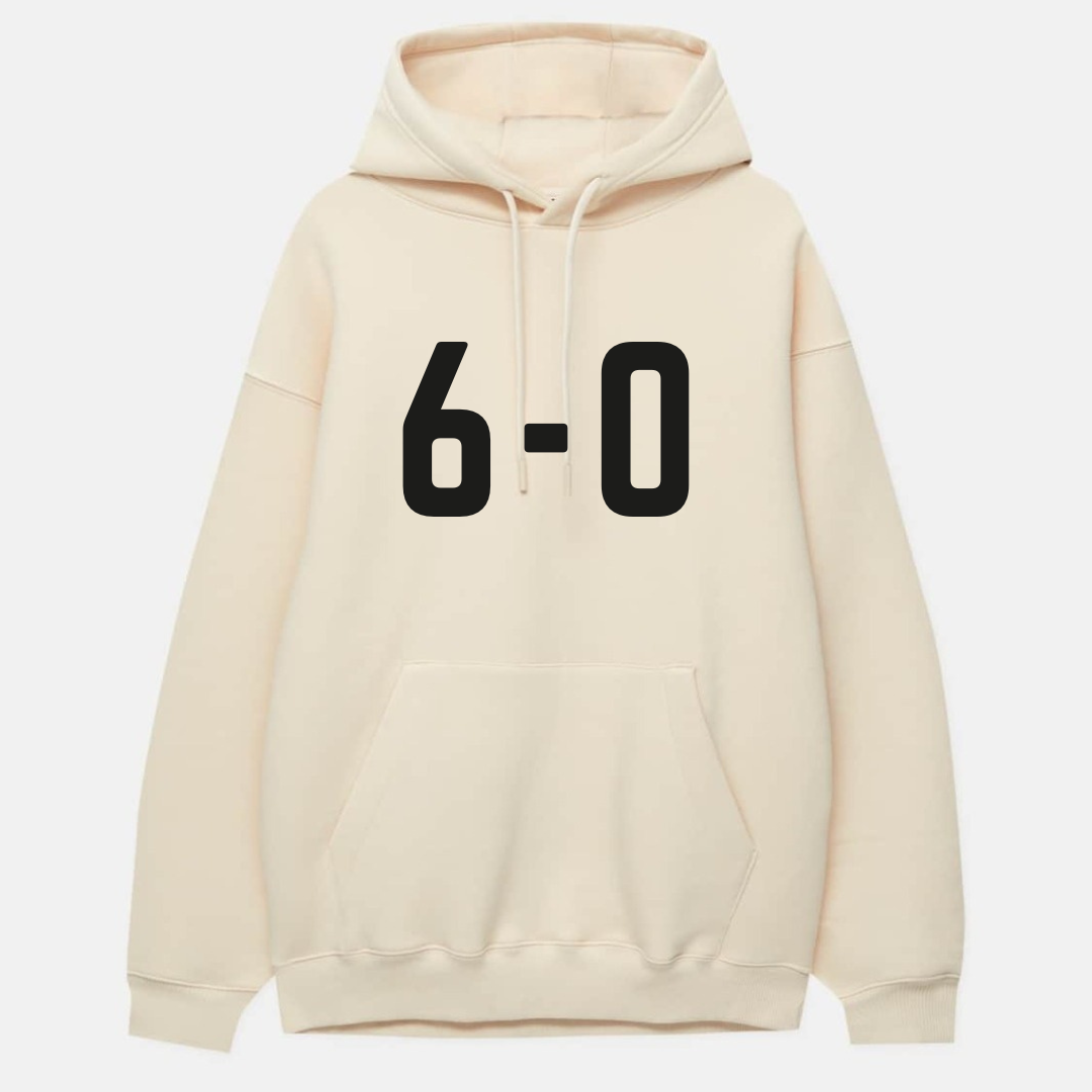 6-0 Puff Vinyl Print Hoodie – Premium Unisex Streetwear