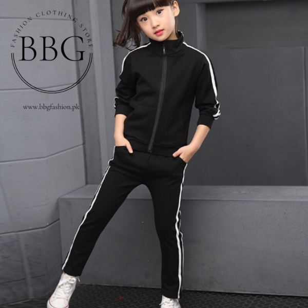 Grey Stripe Kids Tracksuit