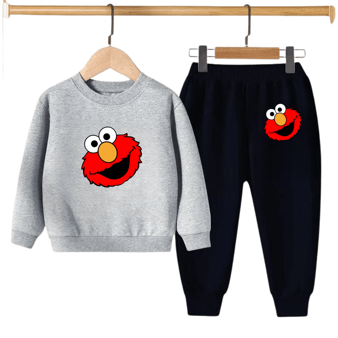 Elmo Face Kids Sweatshirt & Jogger Set