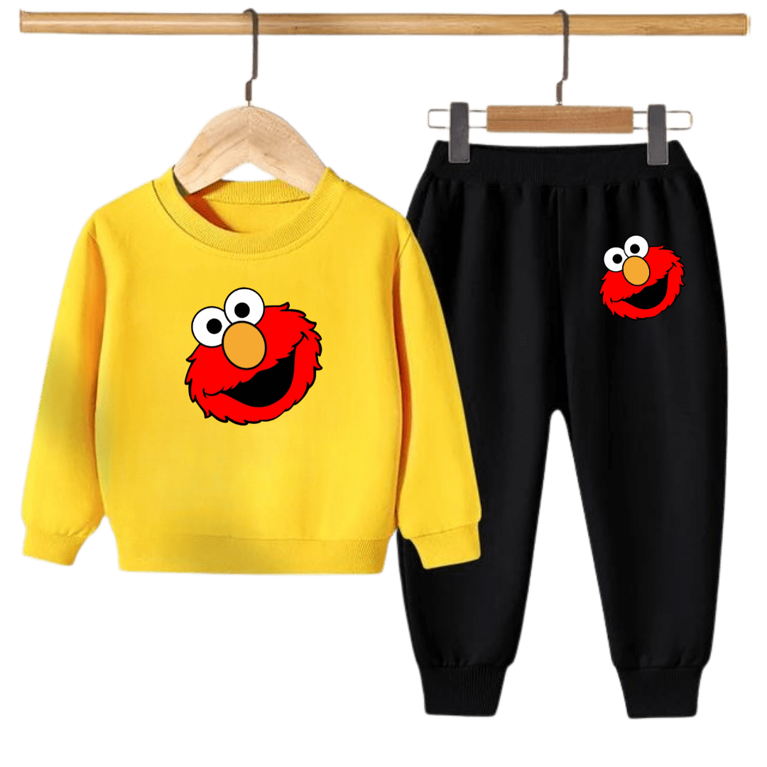 Elmo Face Kids Sweatshirt & Jogger Set