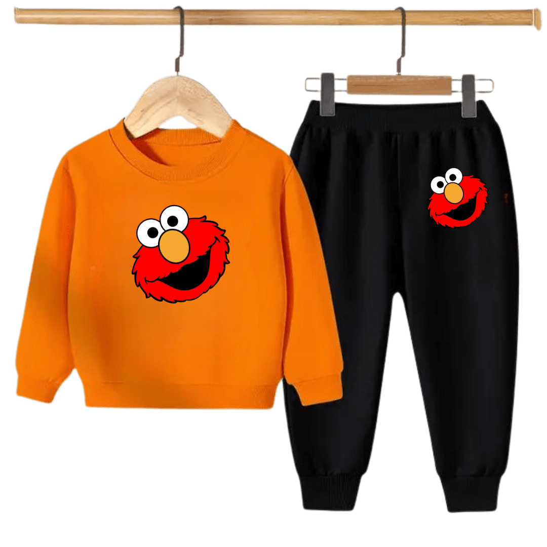 Elmo Face Kids Sweatshirt & Jogger Set
