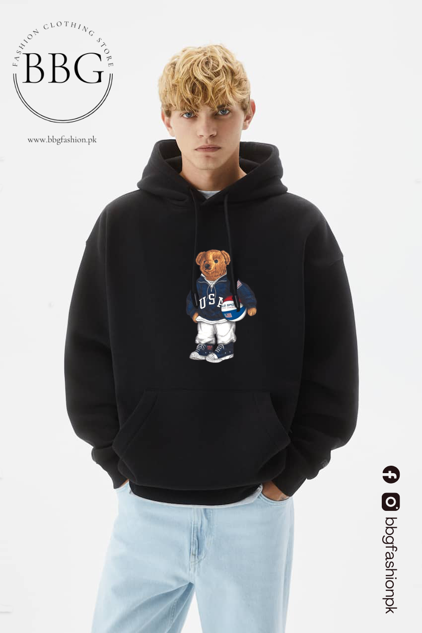 Football Bear Hoodie