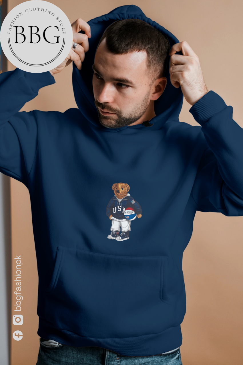Football Bear Hoodie