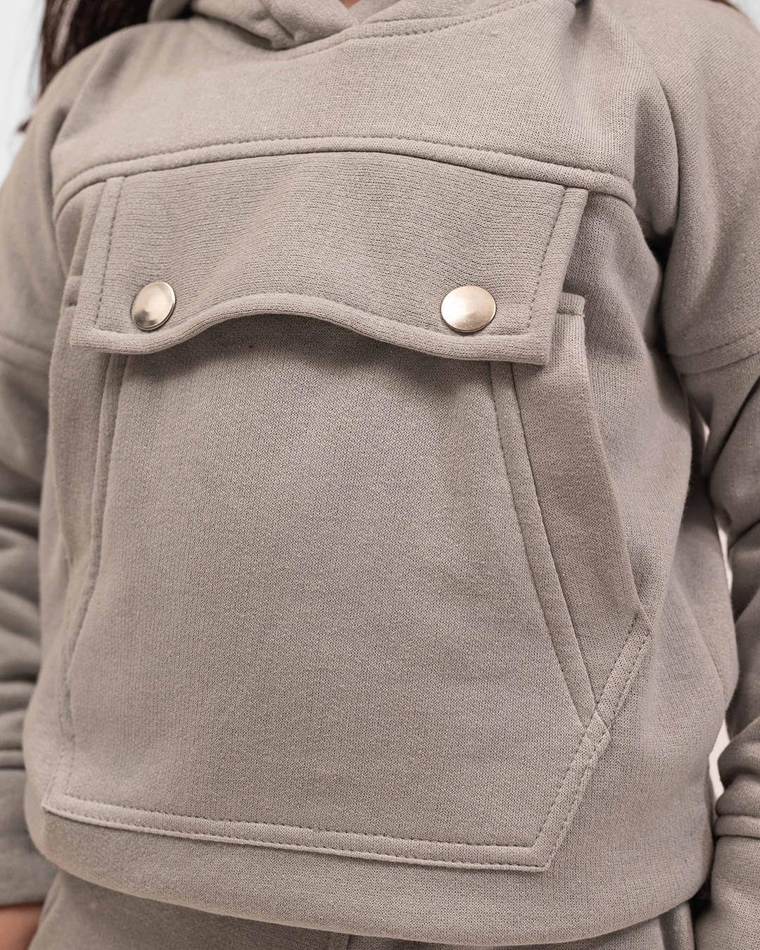 Mocha Grey Comfort Set – Unisex Winter Fleece Wear