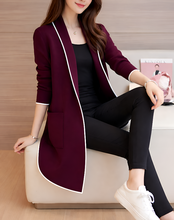 Western Stripe Long Sleeve Cardigan