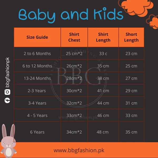 Orange White & Black Pocket Short Set