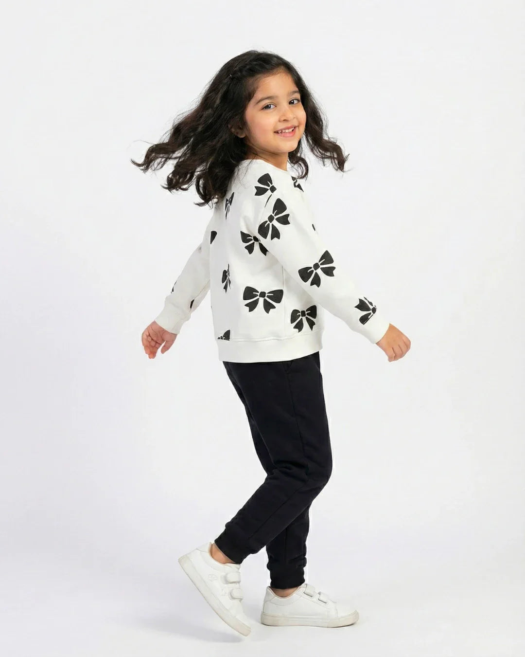 Bow Bliss Winter Fleece Set for Girls