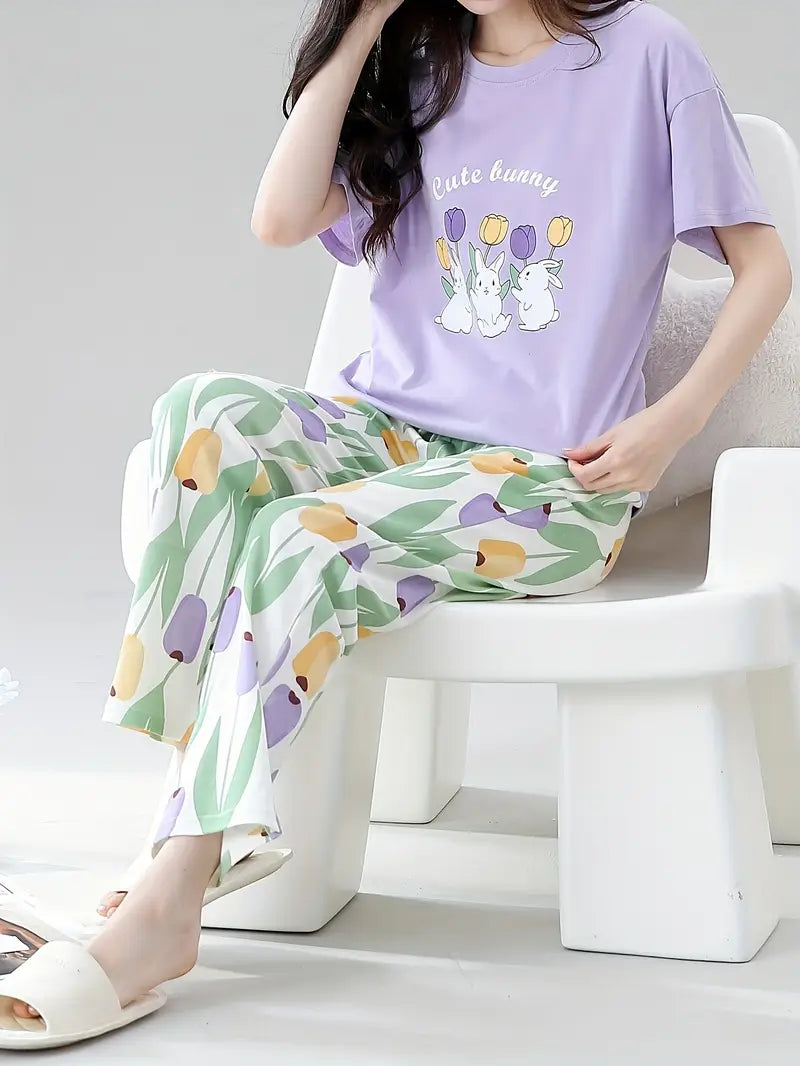 Tulip Bunny Dreams Pajama Set