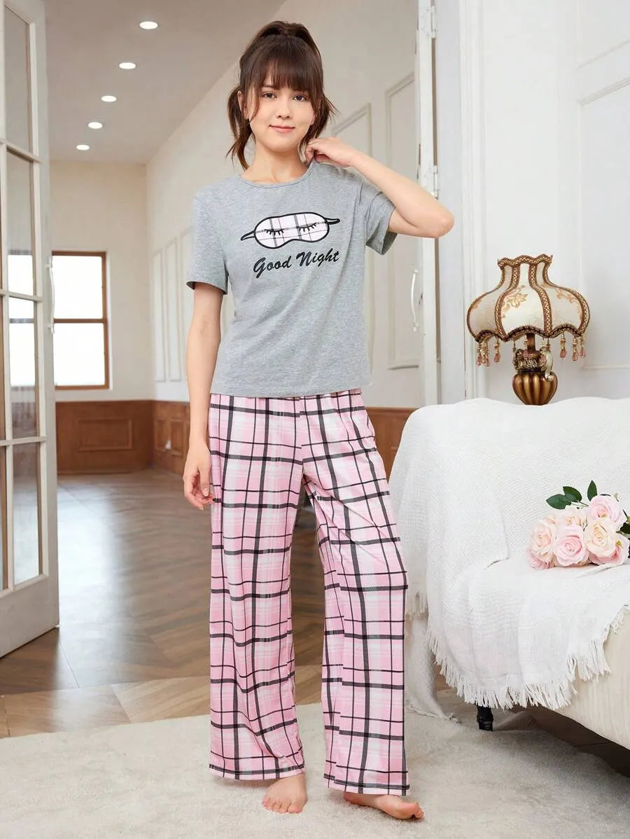 Sweet Slumber Plaid Pajama Set