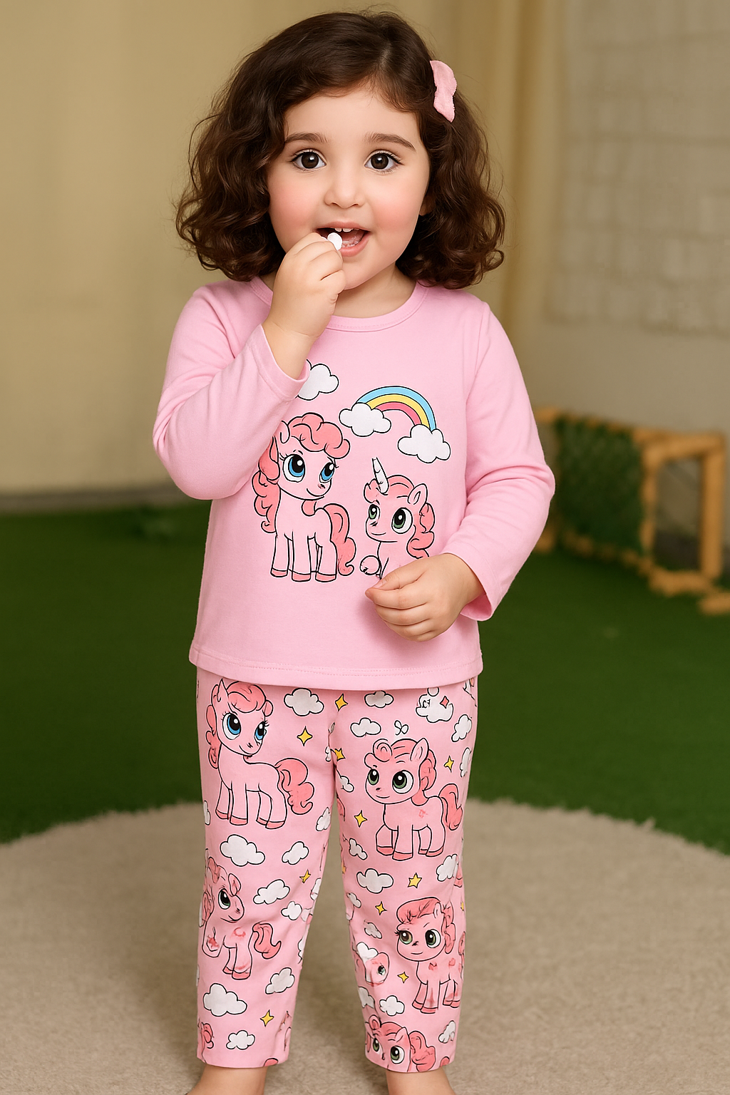 Cute Pony & Unicorn Pajama Set 🌈🐴